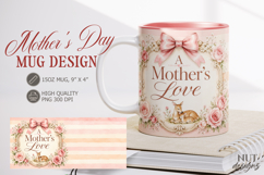 Mothers Day Mug wrap Mother's Love Floral Mug Design Product Image 1