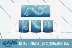 Blue mug. Ocean. Mug sublimation bundle Product Image 4