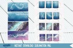 Blue mug. Ocean. Mug sublimation bundle Product Image 1