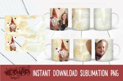 Gnome mug sublimation. Valentine Photo frame Product Image 1