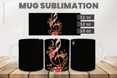 Music Note Mug Wrap Sublimation |11oz, 12oz &amp; 15oz Product Image 1