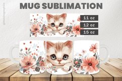 Cute Cat Sublimation |11oz, 12oz &amp; 15oz Product Image 1