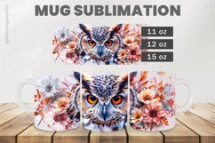 Owl Mug Wrap Sublimation |11oz, 12oz &amp; 15oz Product Image 1
