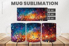 Music Mug Wrap Sublimation |11oz, 12oz &amp; 15oz Product Image 1