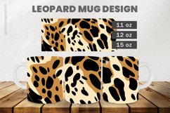 Leopard Mug Wrap Sublimation |11oz, 12oz &amp; 15oz Product Image 1