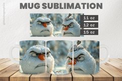 Cute Snowman Mug Wrap Sublimation |11oz, 12oz &amp; 15oz Product Image 1