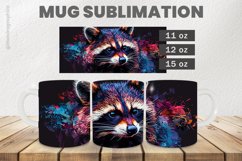 Raccon Mug Wrap Sublimation |11oz, 12oz &amp; 15oz Product Image 1
