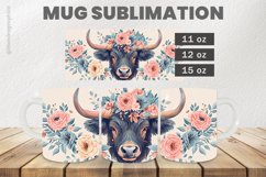 Bull Mug Wrap Sublimation |11oz, 12oz &amp; 15oz Product Image 1