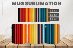 Colorful Stripes Mug Wrap Sublimation |11oz, 12oz &amp; 15oz Product Image 1