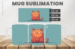 Cat Mug Wrap Sublimation |11oz, 12oz &amp; 15oz Product Image 1