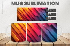Colorful Stripes Mug Wrap Sublimation |11oz, 12oz &amp; 15oz Product Image 1