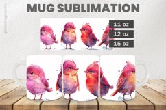 Singing Birds Mug Wrap Sublimation |11oz, 12oz &amp; 15oz Product Image 1