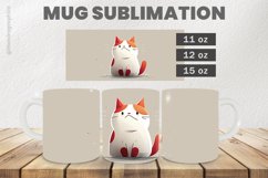 Cat Mug Wrap Sublimation |11oz, 12oz &amp; 15oz Product Image 1