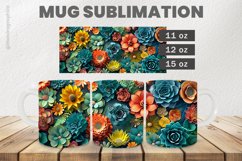 Cute Flower Sublimation |11oz, 12oz &amp; 15oz Product Image 1