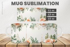 White Roses Mug Wrap Sublimation |11oz, 12oz &amp; 15oz Product Image 1
