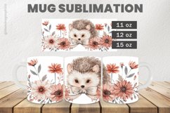 Hedgehog Mug Wrap Sublimation |11oz, 12oz &amp; 15oz Product Image 1