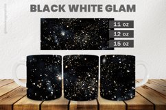 Black White Glam Mug Wrap Sublimation |11oz, 12oz &amp; 15oz Product Image 1