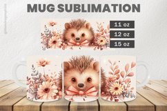 Hedgehog Mug Wrap Sublimation |11oz, 12oz &amp; 15oz Product Image 1