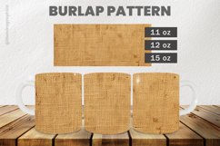 Burlap Pattern Mug Wrap Sublimation |11oz, 12oz &amp; 15oz Product Image 1