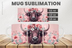 Bull Mug Wrap Sublimation |11oz, 12oz &amp; 15oz Product Image 1