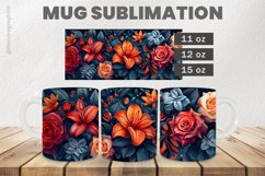Roses Mug Wrap Sublimation |11oz, 12oz &amp; 15oz Product Image 1
