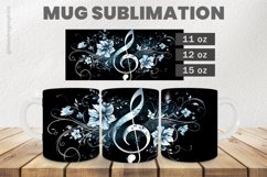 Music Note Mug Wrap Sublimation |11oz, 12oz &amp; 15oz Product Image 1