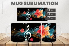 Music Note Mug Wrap Sublimation |11oz, 12oz &amp; 15oz Product Image 1