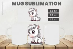 Baby Horse Mug Wrap Sublimation |11oz, 12oz & 15oz Product Image 1