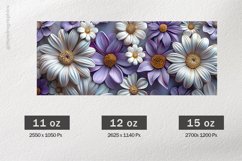 3D Flowers Mug Wrap Sublimation |11oz, 12oz &amp; 15oz Product Image 2