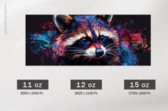 Raccon Mug Wrap Sublimation |11oz, 12oz &amp; 15oz Product Image 2