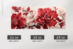 Beautiful Flower Mug Wrap Sublimation |11oz, 12oz &amp; 15oz Product Image 2