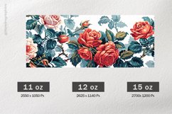 Roses Mug Wrap Sublimation |11oz, 12oz &amp; 15oz Product Image 2