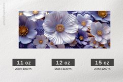 3D Flowers Mug Wrap Sublimation |11oz, 12oz &amp; 15oz Product Image 2