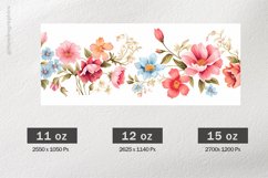 Beautiful Flower Mug Wrap Sublimation |11oz, 12oz &amp; 15oz Product Image 2