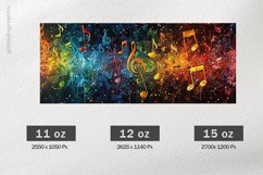 Music Mug Wrap Sublimation |11oz, 12oz &amp; 15oz Product Image 2