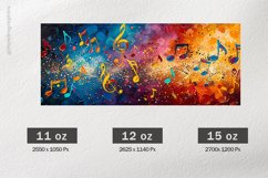 Music Mug Wrap Sublimation |11oz, 12oz &amp; 15oz Product Image 2