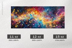 Music Mug Wrap Sublimation |11oz, 12oz &amp; 15oz Product Image 2
