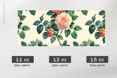 Roses Mug Wrap Sublimation |11oz, 12oz &amp; 15oz Product Image 2