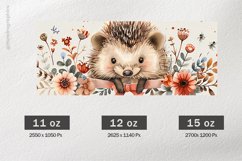 Hedgehog Mug Wrap Sublimation |11oz, 12oz &amp; 15oz Product Image 2