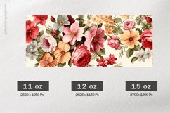 Beautiful Flower Mug Wrap Sublimation |11oz, 12oz &amp; 15oz Product Image 2