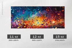 Music Mug Wrap Sublimation |11oz, 12oz &amp; 15oz Product Image 2