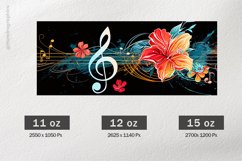 Music Note Mug Wrap Sublimation |11oz, 12oz &amp; 15oz Product Image 2