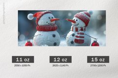 Cute Snowman Mug Wrap Sublimation |11oz, 12oz &amp; 15oz Product Image 2