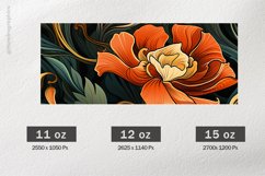 Art Nouveau Mug Wrap Sublimation |11oz, 12oz &amp; 15oz Product Image 2