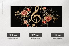 Music Note Mug Wrap Sublimation |11oz, 12oz &amp; 15oz Product Image 2