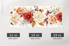 Beautiful Flower Mug Wrap Sublimation |11oz, 12oz &amp; 15oz Product Image 2