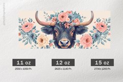 Bull Mug Wrap Sublimation |11oz, 12oz &amp; 15oz Product Image 2