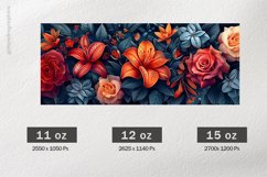Roses Mug Wrap Sublimation |11oz, 12oz &amp; 15oz Product Image 2