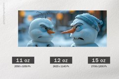 Cute Snowman Mug Wrap Sublimation |11oz, 12oz &amp; 15oz Product Image 2