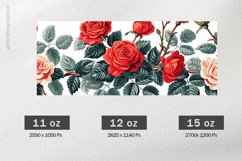 Roses Mug Wrap Sublimation |11oz, 12oz &amp; 15oz Product Image 2